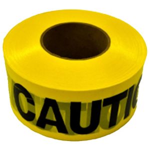 1000ft. x 3in. Yellow Barricade Safety Tapeimage