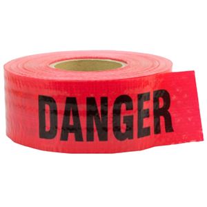 Red Danger Barricade Safety Tape 3in. x 500ft.image
