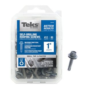 Self-Drilling Roofing Screws #12 5/16 Hex 1 in.image