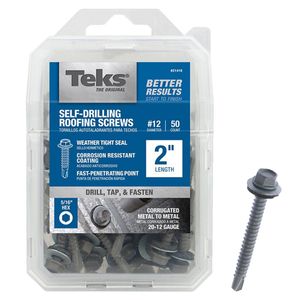 Self-Drilling Roofing Screws #12 5/16 Hex 2 in.image
