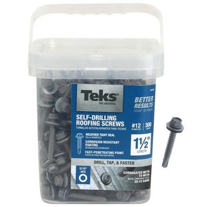 Self-Drilling Roofing Screws #12 5/16 Hex 1-1/2 in.image