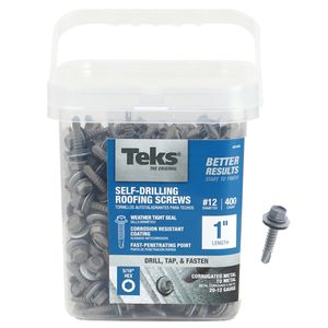 Self-Drilling Roofing Screws #12 5/16 Hex 1 in.image