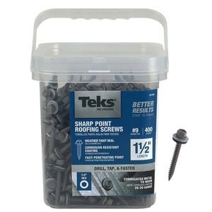 Self-Drilling Roofing Screws #9 1/4 Hex 1-1/2 in.image