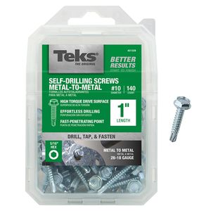 Metal-To-Metal Self Drilling Screws Hex #10 1 in.image
