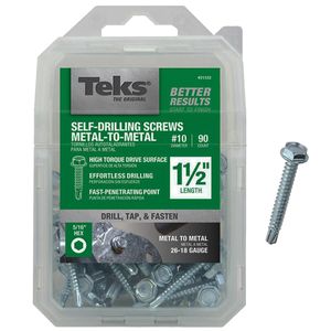 Metal-To-Metal Self Drilling Screws Hex #10 1-1/2 in.image