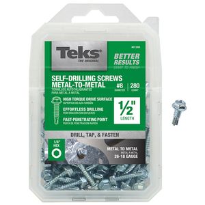 Metal-To-Metal Self Drilling Screws Hex #8 1/2 in.image