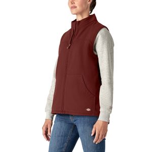 Dickies Womens Sherpa Duck Vest Rinsed Fired Brick XLimage