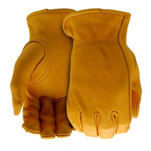 Mens XL Deerskin Leather Work Glovesimage