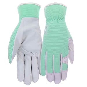Small Womens goat-skinned Leather Palm Garden Glovesimage