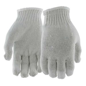 Boss&reg; Mens String Knit General Purpose White Work Gloves Large (12) Packimage