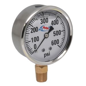 2.5 inch Diameter x 600 PSI Liquid Fill Gageimage