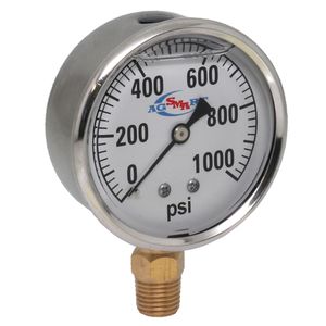 2.5 Diameter x 1000 PSI Liquid Fill Gageimage