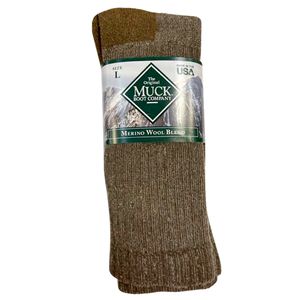Muck&reg; Mens Wool Merino Socks, Brownimage