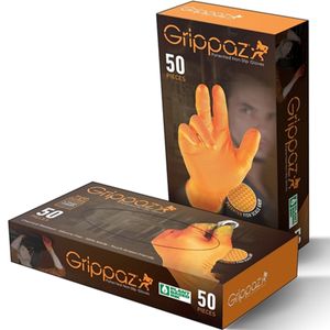 6 Mil Nitrile Glove Large Orange 50 Countimage