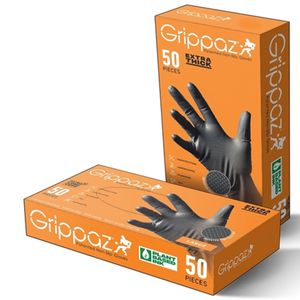 8 Mil Nitrile Glove Large Black 50 Countimage