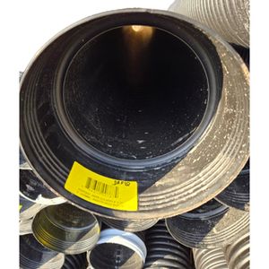 8 x 20 HDPE DW Plain End Dual Wall Solid Drainage Pipeimage