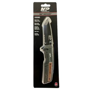 Smith & Wesson&reg; Bodyguard Tanto Point Serrated Blade Outdoor Folding Knifeimage