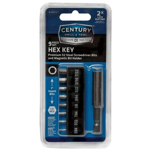 Century&reg; 9 Piece Hex Key Bit Set With Magnetic Holderimage