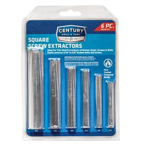 6 Piece Set Square Flute Screw Extractorsimage