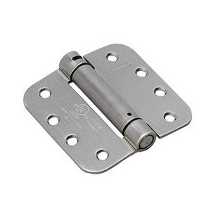 Full Mortise Adjustable Spring Hinge 4 Inch Brushed Nickleimage