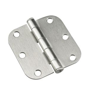 Brushed Nickel Full Mortise Butt Hinge 3 Inch 5/8 Inch Radiusimage
