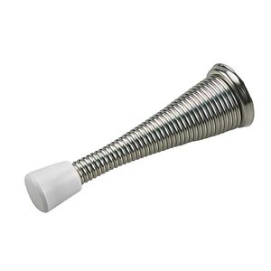 Nickel Finish Flexible Door Stop 3 Inchimage