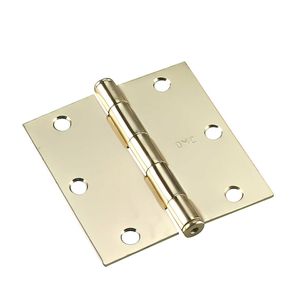 Brass Full Mortise Butt Hinge 3-1/2 Inchimage