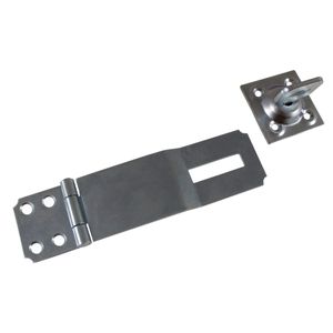 Zinc Swivel Staple Safety Hasp 4-1/2 Inchimage