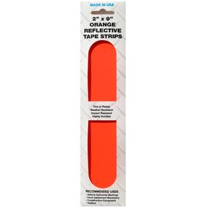 Reflective Orange Tape Strips 2 x 9image
