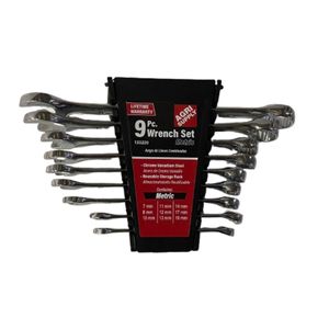 Metric Standard 9 Piece Combo Wrench Setimage
