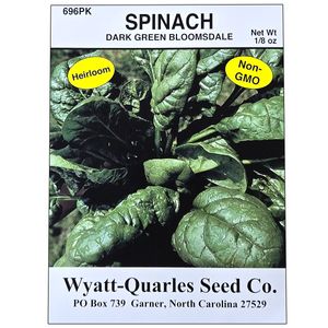 spinach dark green seeds  1/8ozimage