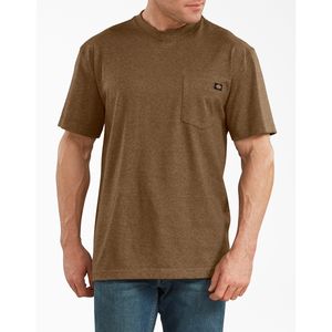short-sleeve pocket tee large, brownimage