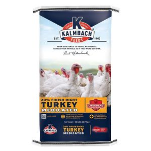 Kalmbach&reg; 20% Finish Right&reg; Turkey (Medicated) 50 lbs.image