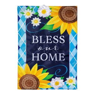 Evergreen Bless Our Home Garden Flagimage