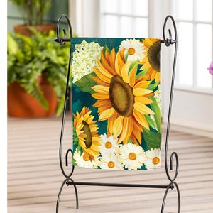 Evergreen Sunflower Bloom Garden Flagimage