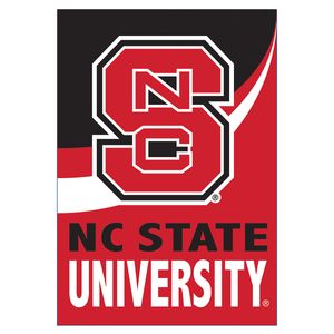 Evergreen UNC State Burlap State Garden Flagimage