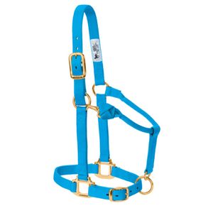 Light Blue Adjustable Chin and Throat Snap Halter, 1, Large Horseimage