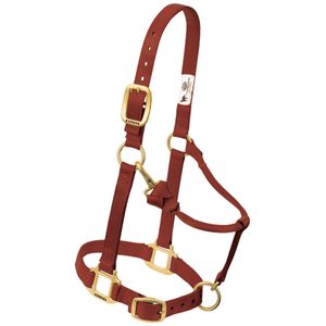 Brown Adjustable Chin and Throat Snap Halter, 1, Large Horseimage
