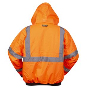 Cordova Reptyle Quilted Bomber Jacket Orange Largeimage