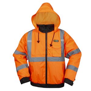Cordova Reptyle Quilted Bomber Jacket Orange XLimage