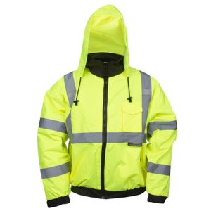 Cordova Reptyle Quilted Bomber Jacket Hi-Vis Lime Mediumimage