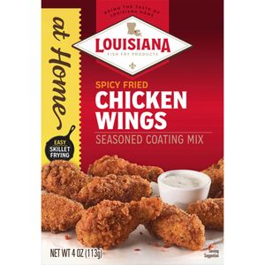 Louisiana Spicy Chicken Wings Seasoned Coating Miximage