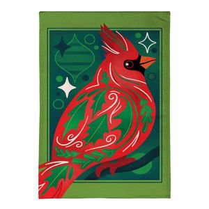 cardinal burlap garden flagimage