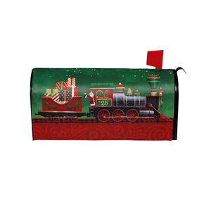 christmas train mailbox coverimage