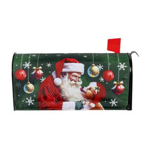 santa snow puppy mailbox coverimage