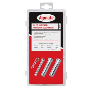 Agmate 74-Piece Universal Clevis Pin Assortmentimage
