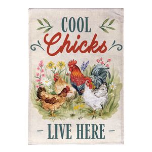 Cool Chicks Garden Flagimage