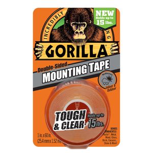 Clear Double-Side Gorilla Mounting Tape, 1 in. x 60 in.image