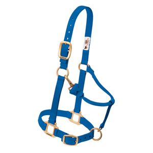 Adj. Chin and Throat Snap Halter 3/4 In. Weaning/Pony BLUimage