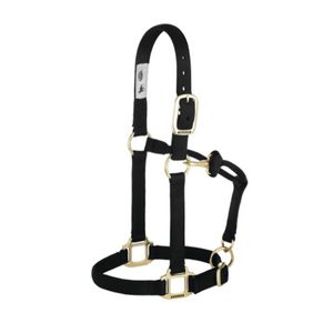 Adj. Chin and Throat Snap Halter 1 In. Yearling BLKimage